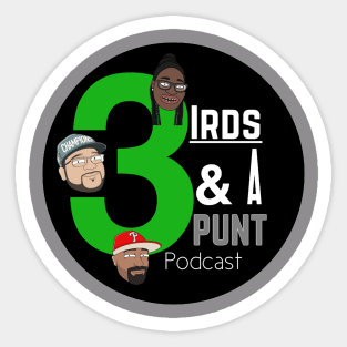 Official 3 Birds & A Punt Shirt Sticker